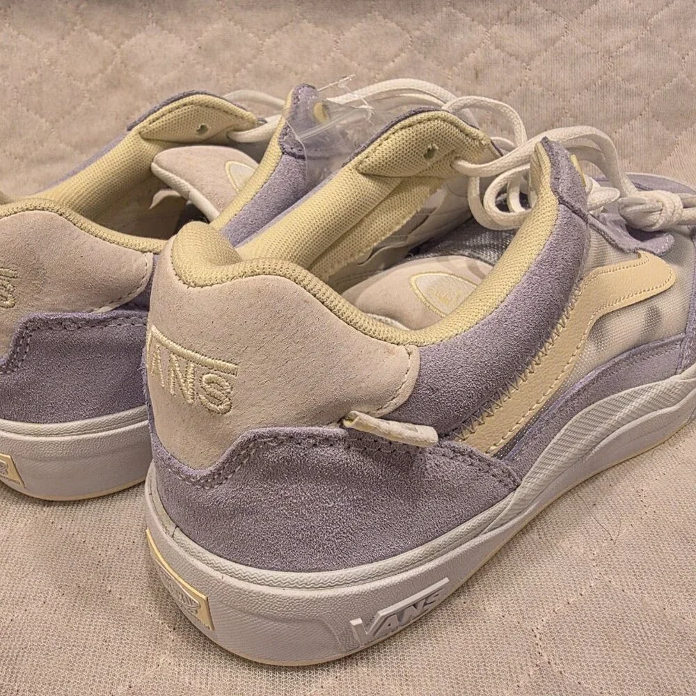 Vans Men's 13 Wayvee Pastel Yellow/Dusty Blue White Suede Mesh - VN0A5JIADSB